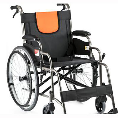 H062加强铝合金轻便手动轮椅车