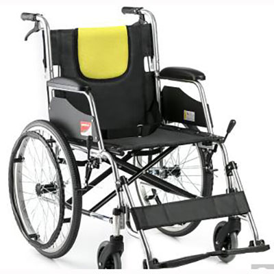 H053C加强铝合金折背便携 轻便手动轮椅车
