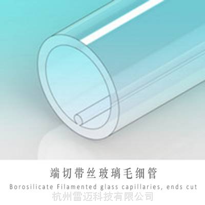德国HILGENBERG端切单管带丝玻璃毛细管Filamented glass capillary